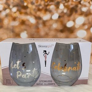 Bethenny Frankel Skinnygirl Stemless Wine Glasses